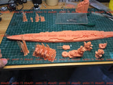 3d Printed Kit 1/2000 German Sms Schlieffen Battlecruiser(full Hull/waterline)